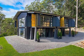 Une maison d'architecte créée à partir de conteneurs